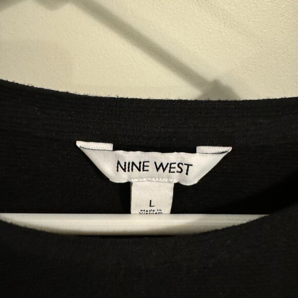 NWOT Nine West Ladies Long Sleeve Puff Sleeve Sweater Blouse - Picture 2 of 2